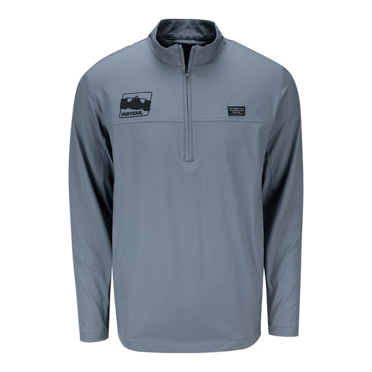 TravisMathew Wanderlust 1/4 Zip in Grey - Front View
