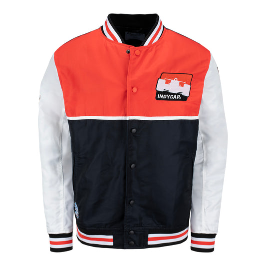 INDYCAR Homefield Bomber Jacket in Red - Front View