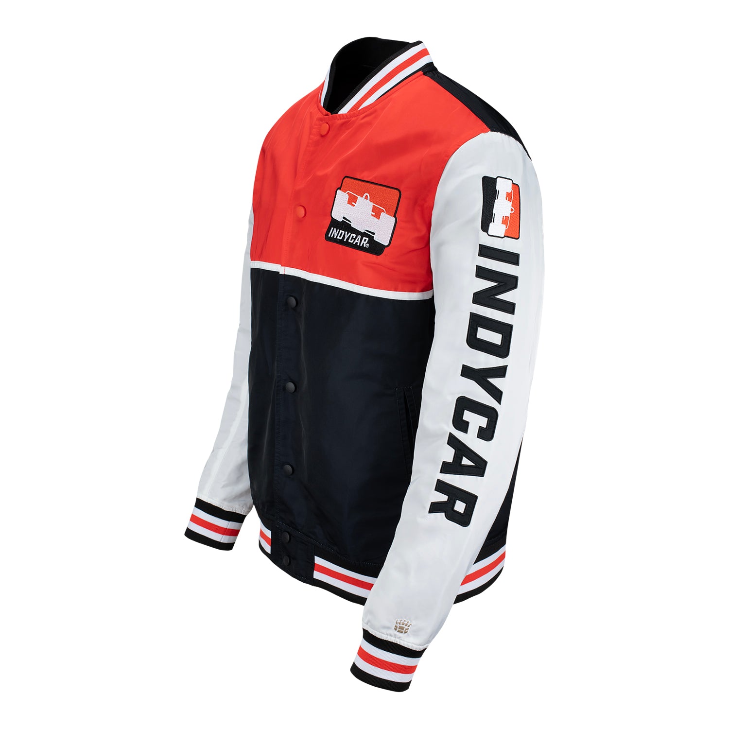 INDYCAR Homefield Bomber Jacket in Red - Front Left View
