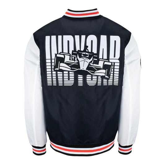 INDYCAR Homefield Bomber Jacket in Red - Back View