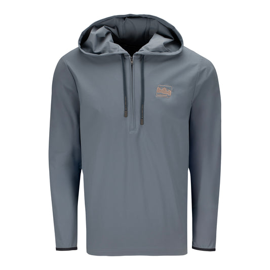 Indycar Travis Mathew Hero Hour Tech Hoodie in Grey - Front View
