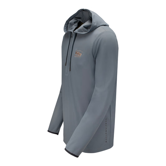 Indycar Travis Mathew Hero Hour Tech Hoodie in Grey - Side View