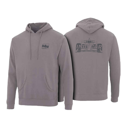 INDYCAR Graphic Sweatshirt in Grey - Front and BAck View