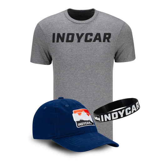 INDYCAR Hat & T-Shirt Combo - Hat, Tee, and Bracelet View