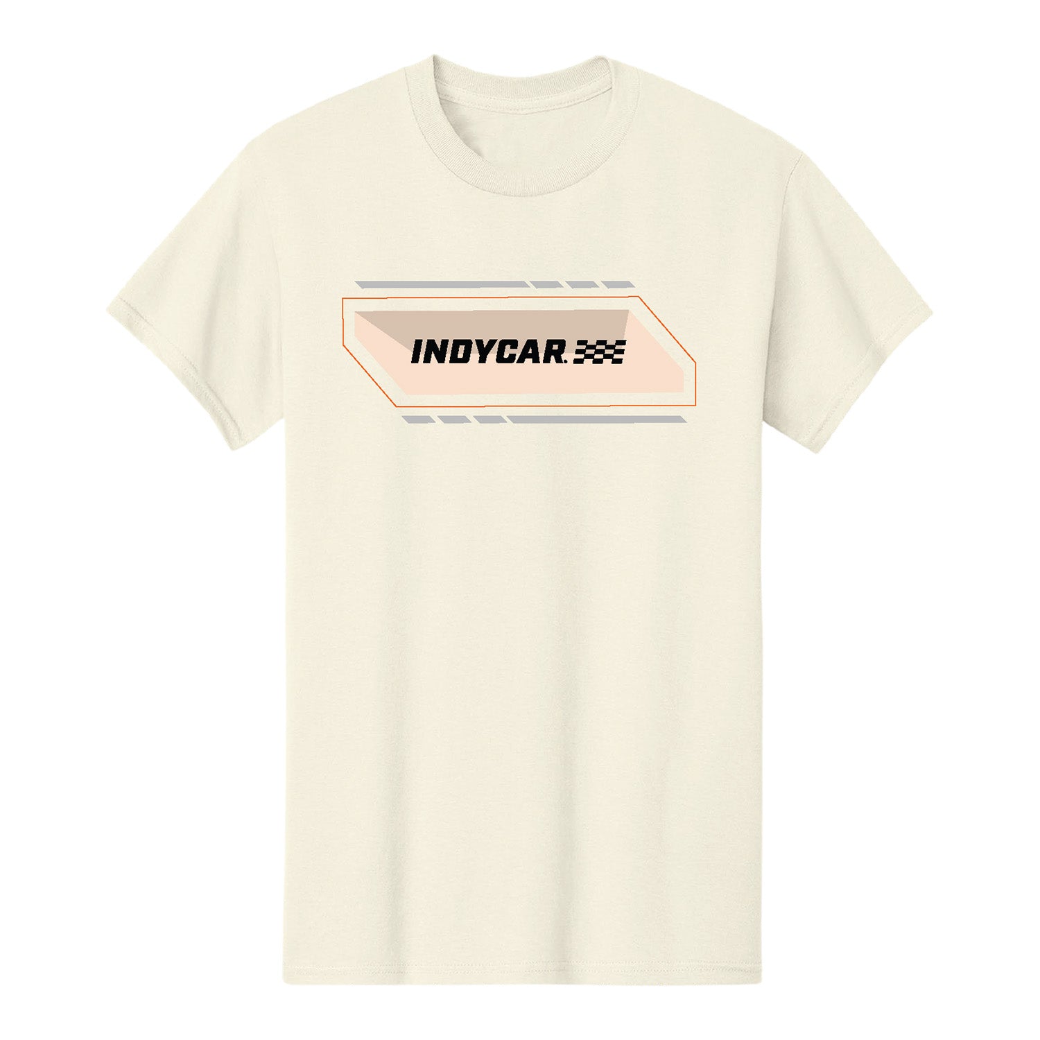 2025 Nick Abstract Car T-Shirt in White - Front View