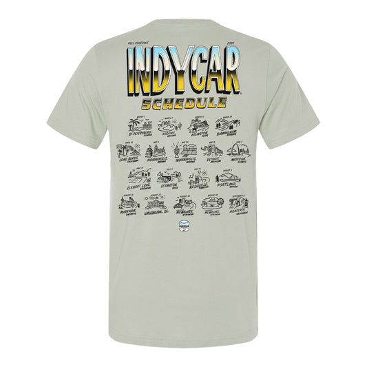 2026 NTT INDYCAR Series Schedule T-Shirt - Back View