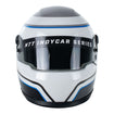 INDYCAR Mini Helmet in blue, white and black - front view