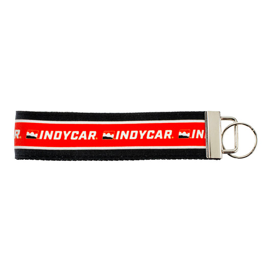 INDYCAR Fabric Keystrap in Black and Red - Front View