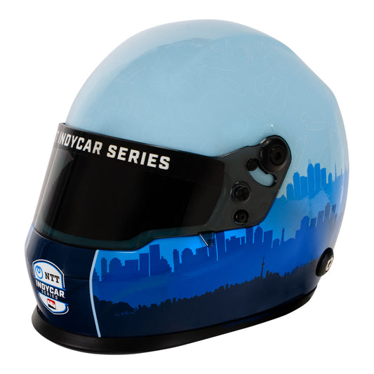 INDYCAR Mini Helmet in Blue - Front View