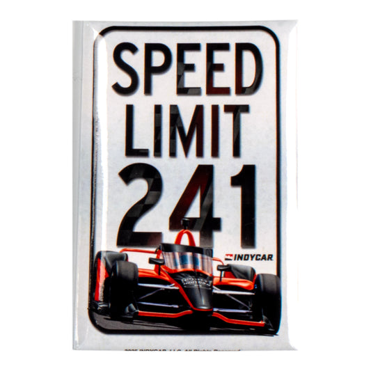 INDYCAR 2X3 Speed Limit Magnet - Front View