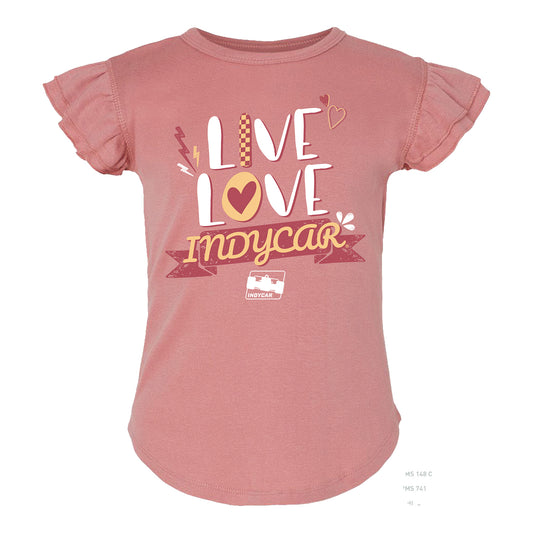 Toddler INDYCAR Live Love INDYCAR Shirt - front view