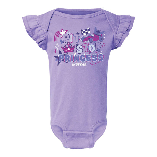 INDYCAR Pit Stop Princess Onesie in Purple - Front View