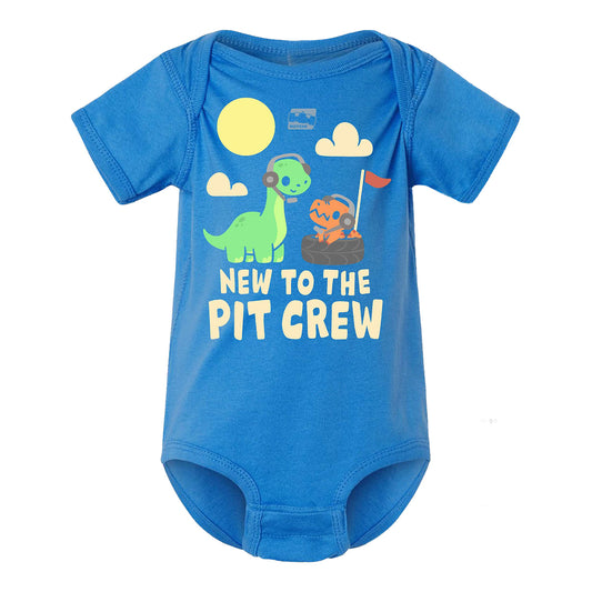 INDYCAR New to the Pit Crew Onesie in blue - Front view
