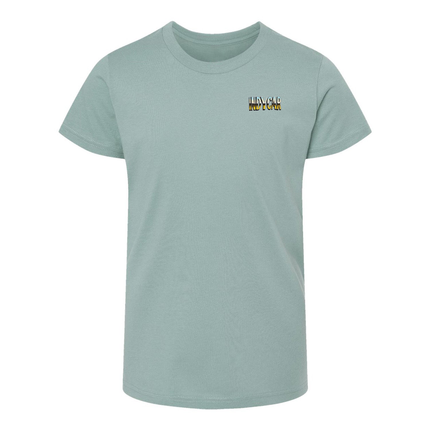 2026 NTT INDYCAR Series Schedule Youth T-Shirt in Green - Front View