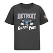 2023 Detroit Grand Prix Youth Car T-Shirt in grey, front view