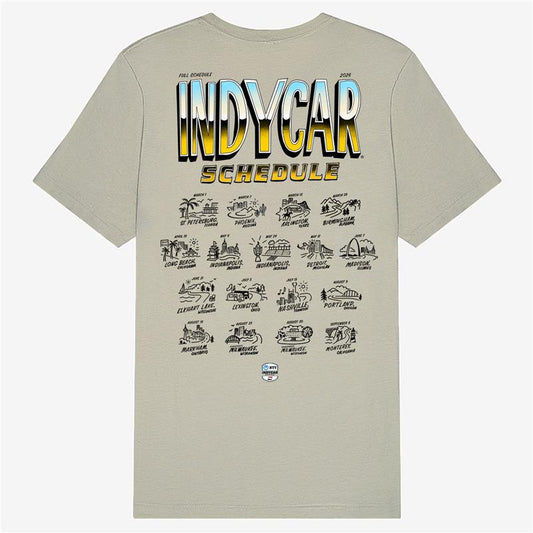 2026 NTT INDYCAR Series Schedule T-Shirt - Back View