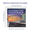 Goodnight Racetrack – A Magical Bedtime Story for Indy 500 Fans! - Perfectly Sized For Little Hands | Dimensions