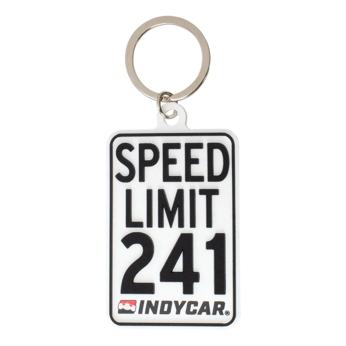INDYCAR Speed Limit PVC Keychain - Front View