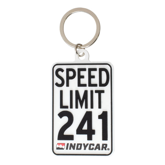 INDYCAR Speed Limit PVC Keychain - Front View