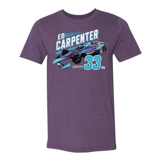 2022 Ed Carpenter Car Shirt in Purple - Front View