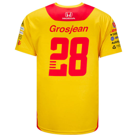 2022 Romain Grosjean Pride Jersey in Yellow - Back View