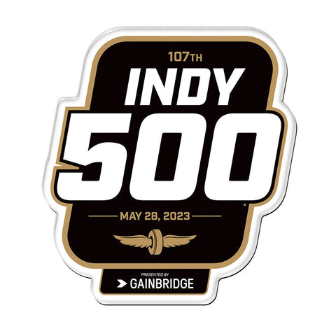 2023 Indianapolis 500 Magnet in Black - Front View