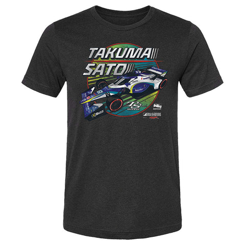 2022 Takuma Sato Car Shirt in Black - Front View