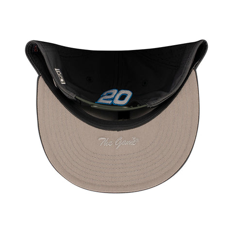 2022 Conor Daly Bitnile Flat Bill Snap Back in Gray - Underneath View