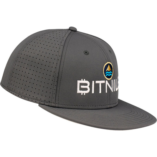 2022 Conor Daly Bitnile Flat Bill Snap Back in Gray - Right View