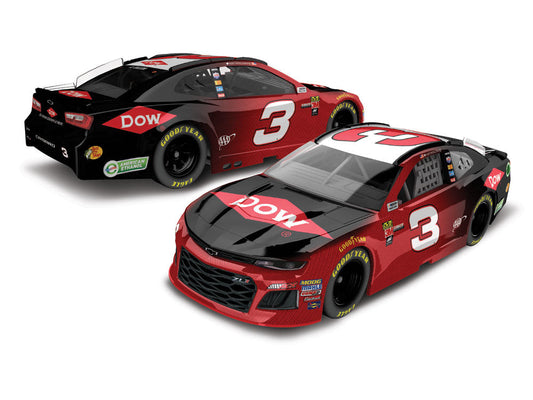 2018 Austin Dillon #3 DOW 1:64 Diecast in Red and Black - Left and Right View