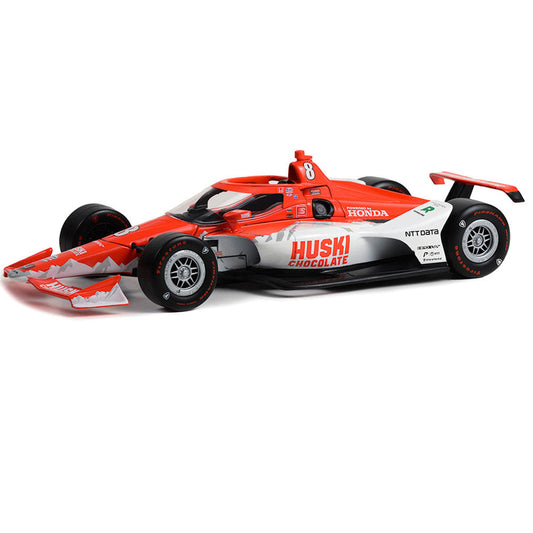2022 Indy 500 Marcus Ericsson Winner 1:18 Diecast in Red and White - Side View