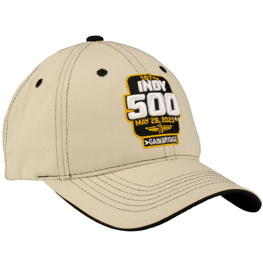 2023 Indianapolis 500 Stone Contrast Hat in Stone - Right Side View