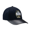 2023 Indianapolis 500 Debossed Leather Hat in black, side view