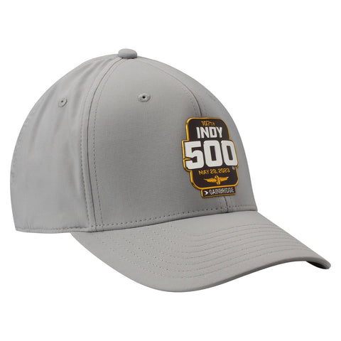 2023 Indianapolis 500 Chrome Hat S/M in grey, side view