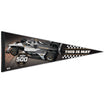 2023 Indy 500 Pennant in Black and White - Front View