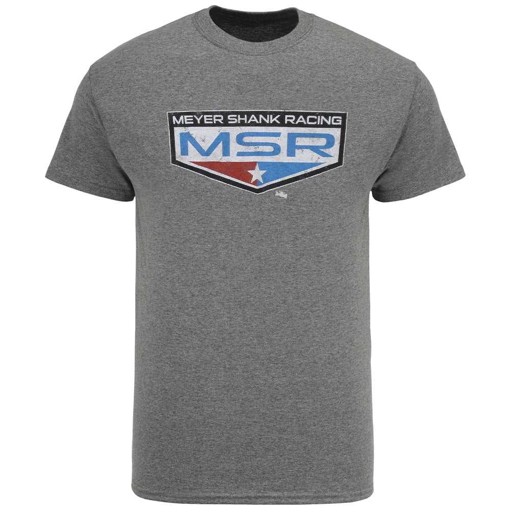 Meyer Shank Racing Team T-Shirt in Grey - Front View