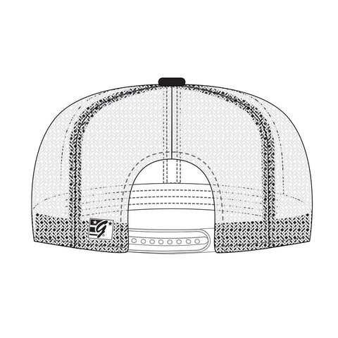 2023 Detroit Grand Prix Black Hat with Mesh Back - Back View