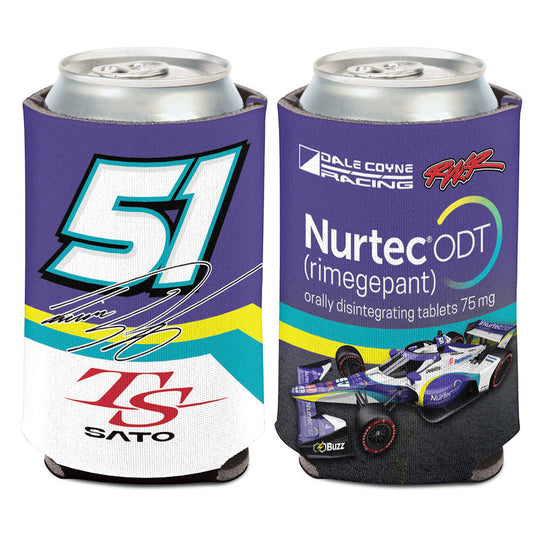 2022 Takuma Sato Can Cooler in Purple- Front View