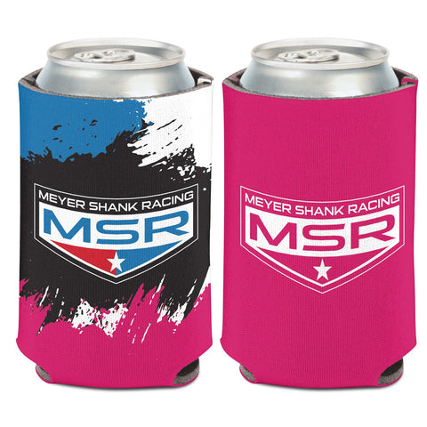 Meyer Shank Racing Can Cooler in multicolor, front and back view