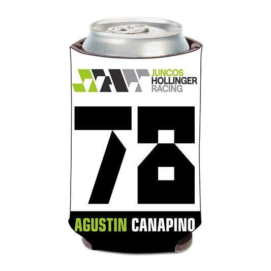 2023 Agustin Canapino Can Cooler 12oz. in black and white, back side