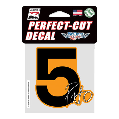 2022 Pato O'ward Decal in Black- Front View
