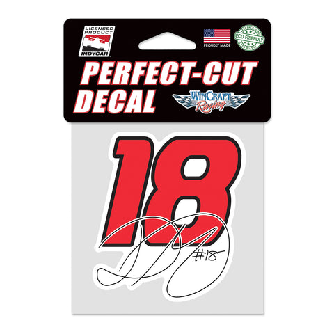 2022 David Malukas Decal in Red- Front View