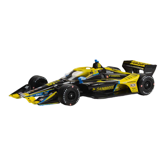 2022 Colton Herta 1:18 Die-Cast in Black and Yellow - Front View