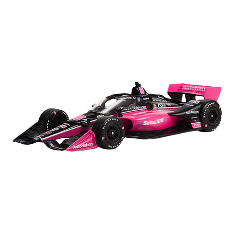 2022 Helio Castroneves 1:18 Die-Cast in Pink- Side View