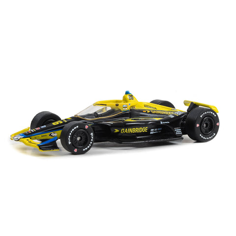 2023 Colton Herta 1:64 Diecast in black and yellow, front view