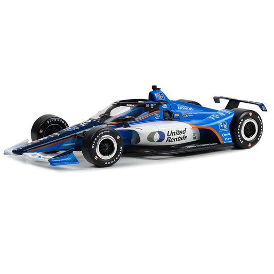 2023 Graham Rahal 1:18 Diecast in blue and white, front view