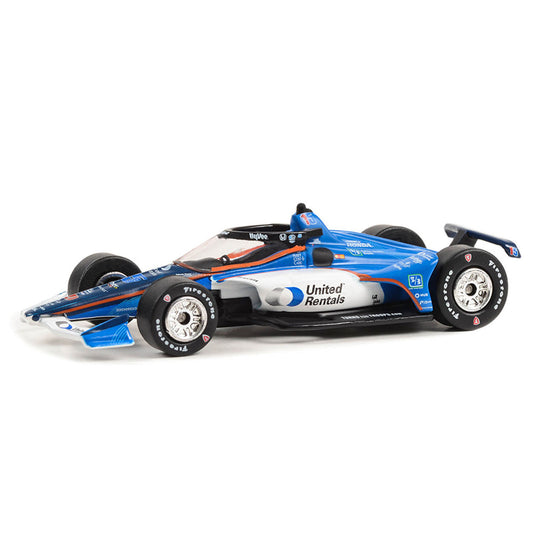 2023 Graham Rahal 1:64 Diecast in blue and white, front view