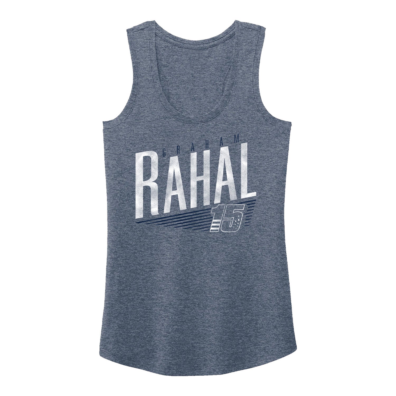 2023 Ladies Graham Rahal Tank Top in navy, front view
