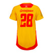 2022 Ladies Romain Grosjean Jersey in Yellow- Back View