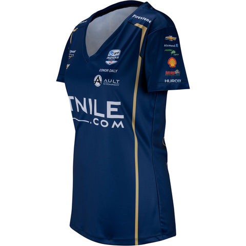 2023 Conor Daly Ladies Jersey in blue, side view